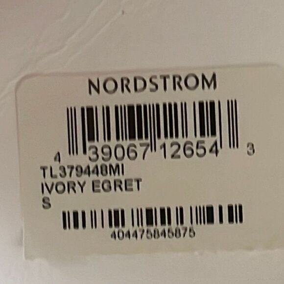 NWT Leith Nordstrom Off The Shoulder Long Sleeve Flowy Ivory Top Small - Picture 9 of 11